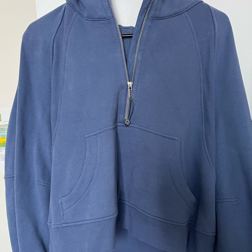 Lululemon Scuba Oversized Half-Zip Hoodie M/L in Water Drop